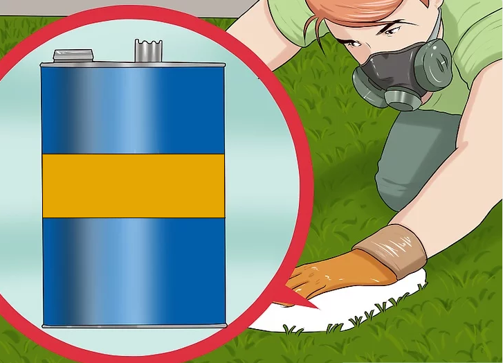 پاک کردن چمن از مواد سمی