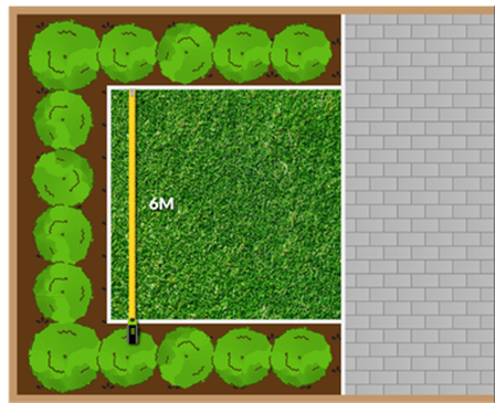 اندازه گیری چمن مصنوعی جهت نصب