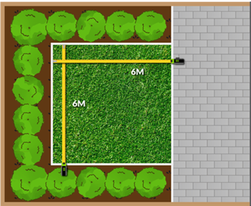 اندازه گیری چمن مصنوعی جهت نصب 2