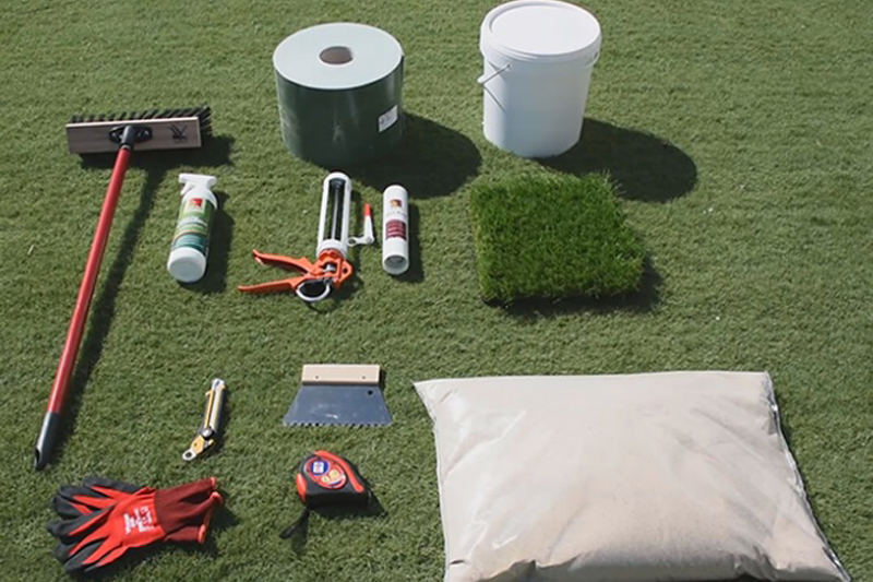 نحوه نصب چمن مصنوعی