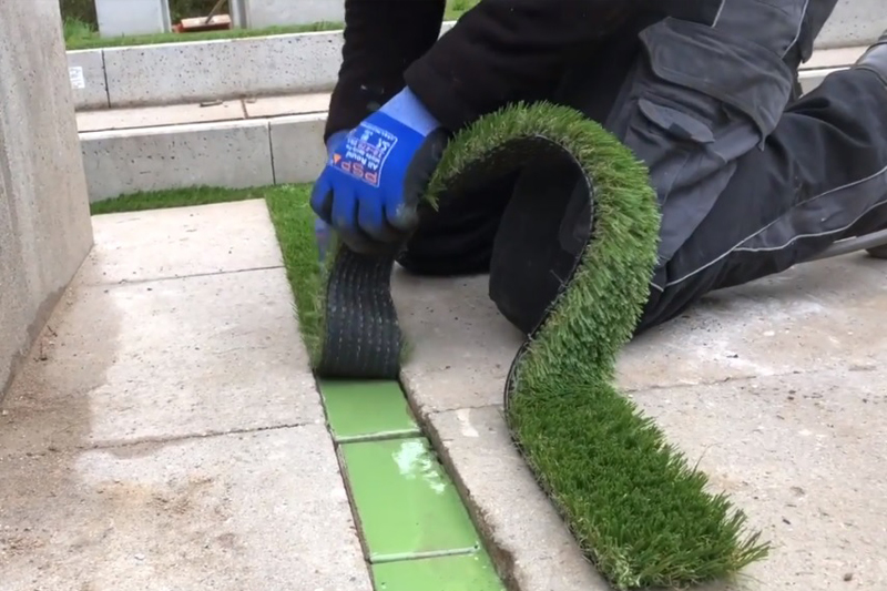 نحوه نصب چمن مصنوعی