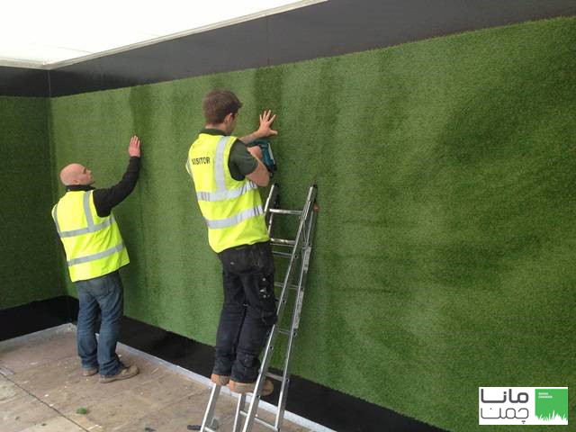 نصب چمن مصنوعی دیواری