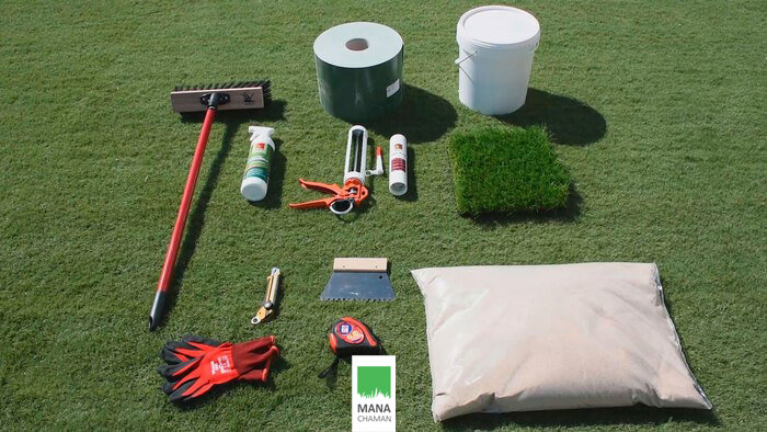 ابزار و تجهیزات مورد نیاز برای نصب حرفه ای چمن مصنوعی