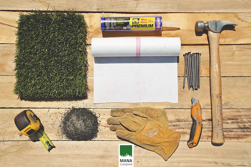 چسب پلی اورتان تک جزئی و ابزار نصب چمن مصنوعی