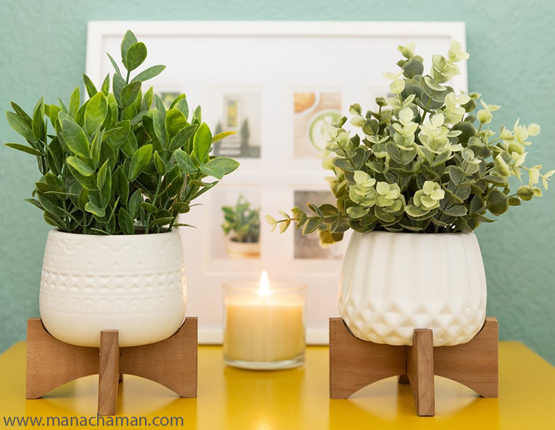 استفاده از گیاه مصنوعی در اتاق خواب