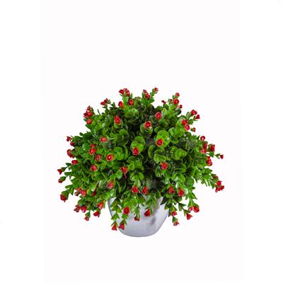 گلدان گل مصنوعی مدل شمشاد گرد