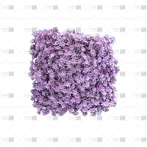 دیوار سبز مصنوعی مدل خورشیدی رنگ بنفش روشن و سفید