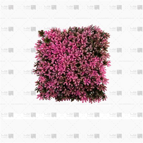 دیوار سبز مصنوعی مدل رزماری رنگ قهوه ای و صورتی