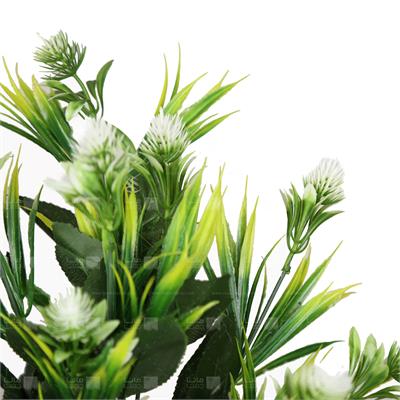 گیاه مصنوعی مدل بوته گلهای خار سفید