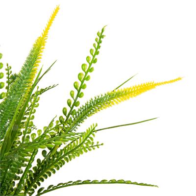 گیاه مصنوعی مدل بوته تزئینی دم روباهی با رنگ زرد