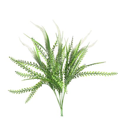 گیاه مصنوعی مدل بوته تزئینی دم روباهی با رنگ سفید