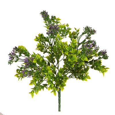 گیاه مصنوعی مدل بوته آگلایا با شکوفه بنفش