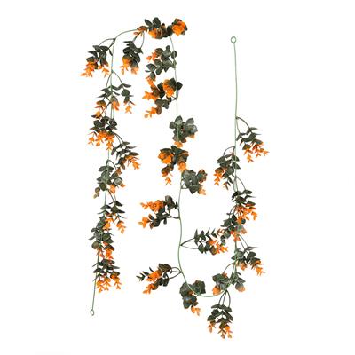 ریسه گل مصنوعی مدل ویولت سبز و نارنجی