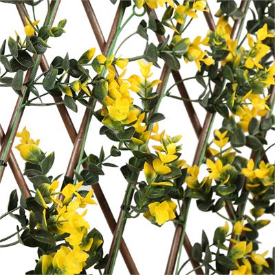 آکاردئون مونتاژ با ریسه گیاه مصنوعی ویولت زرد مدل 10-130