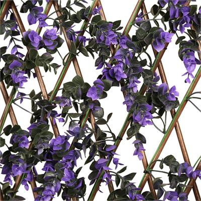 آکاردئون مونتاژ با ریسه گیاه مصنوعی ویولت بنفش مدل 10-130