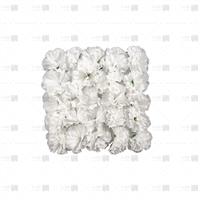 دیوار سبز مصنوعی مدل میخک رنگ سفید ابعاد 25*25