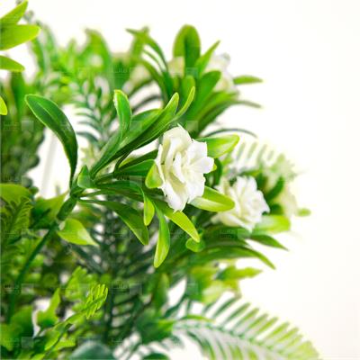 گیاه مصنوعی مدل بوته میخک سفید