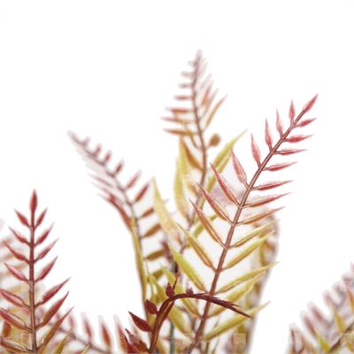 گیاه مصنوعی مدل سرخس زرد و نارنجی