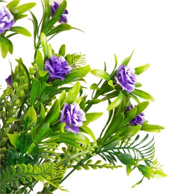 گیاه مصنوعی مدل بوته میخک بنفش