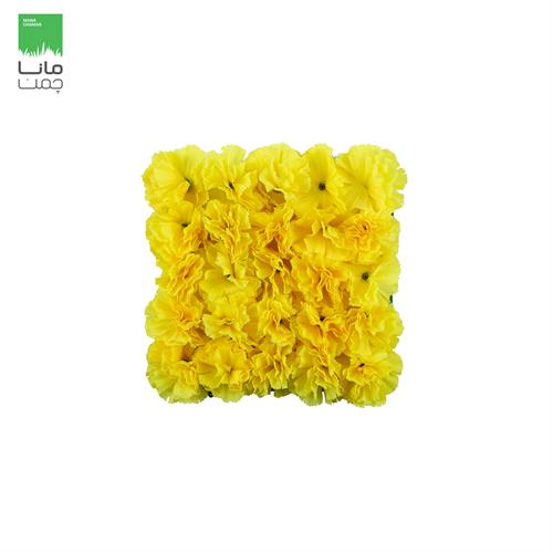 دیوار سبز مصنوعی مدل میخک رنگ زرد