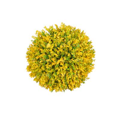 گل مصنوعی توپی مدل پونه زرد سایز بزرگ