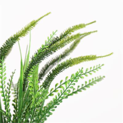 گیاه مصنوعی مدل بوته تزئینی دم روباهی رنگ سبز