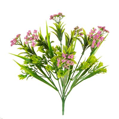 گیاه مصنوعی مدل بوته لیمونیوم صورتی