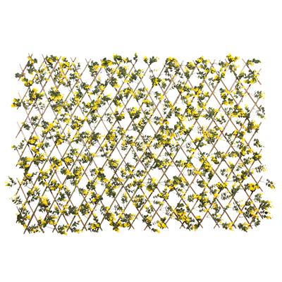 آکاردئون مونتاژ با ریسه گیاه مصنوعی ویولت زرد مدل 10-130