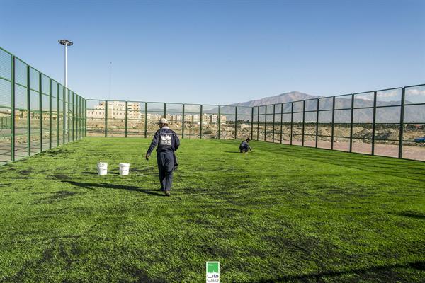 زمین چمن مصنوعی شهرک صدف