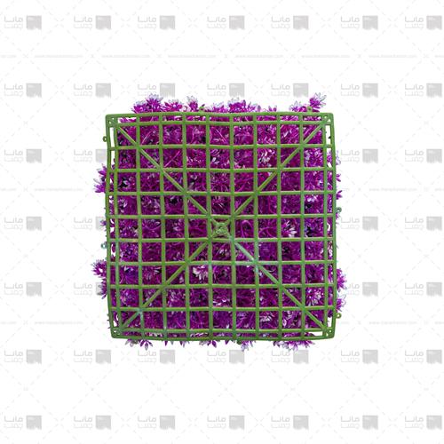 دیوار سبز مصنوعی مدل خورشیدی رنگ بنفش و سفید 1
