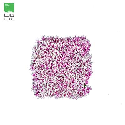 دیوار سبز مصنوعی مدل رزماری رنگ صورتی و سفید